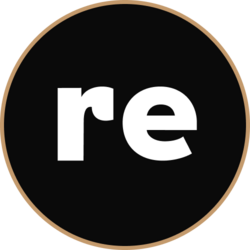 RE (REUSDT) cryptocurrency logo and technical analysis signal